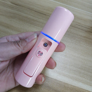 USB Rechargeable Portable Face Spray Bottle 20mL Nano Mister Facial Steamer Beauty Hydrating Skin Care Tools Facial Steamer Spa - Virtual Blue Store