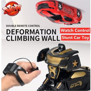 Wall Climbing Car Ges Gesture sensing Remote Control Anti Gravity Land And Wall Dual Mode Driving  RC Stunt Toy One Key Deform - Virtual Blue Store