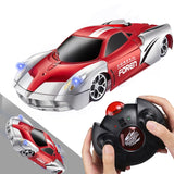 RC car Remote Control Climbing RC Car with LED Lights 360 Degree Rotating Stunt Toys Machine Wall RC CAR  Christmas gift