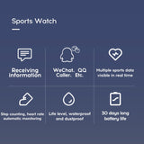 D20 Smart Watch Waterproof Bluetooth Blood Pressure Fitness Tracker Heart Rate Monitor Smartwatch For Apple IOS Android - Virtual Blue Store