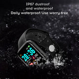 D20 Smart Watch Waterproof Bluetooth Blood Pressure Fitness Tracker Heart Rate Monitor Smartwatch For Apple IOS Android - Virtual Blue Store