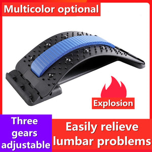 Back Magnetic muscle massage posture corrector stretch relax stretcher lumbar support spinal pain relief spine therapy - Virtual Blue Store