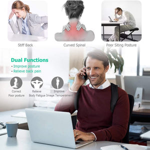 Posture Corrector for adults ,Adjustable Back Straightener ,Comfortable Posture Trainer for Spinal Alignment and Posture Support - Virtual Blue Store