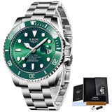 LIGE Top Brand Luxury Fashion Diver Watch Men 30ATM Waterproof Date Clock Sport Watches Mens Quartz Wristwatch Relogio Masculino - Virtual Blue Store