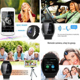 HOT SALE T8 Bluetooth Smart Watch With Camera Support SIM TF Card Pedometer Men Women Call Sport Smartwatch For Android Phone - Virtual Blue Store