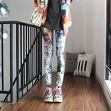Fashion Leggings Sexy Casual Highly Elastic and Colorful Leg Warmer Fit Most Sizes Leggins Pants Trousers Woman's Leggings - Virtual Blue Store
