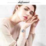 Shifenmei Women Watches 2020 Waterproof Leather Strap Top Brand Luxury Fashion Casual Quartz Ladies Wristwatch Relogio Feminino - Virtual Blue Store
