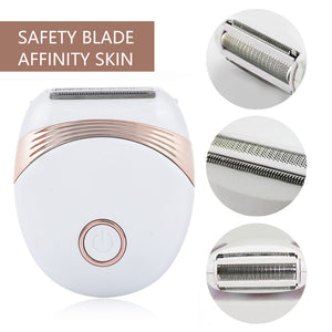 Electric Razor Lady Shaver Waterproof Painless LCDShaving Trimmer Hair Removal Machine for whole body - Virtual Blue Store