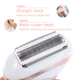 Electric Razor Lady Shaver Waterproof Painless LCDShaving Trimmer Hair Removal Machine for whole body - Virtual Blue Store