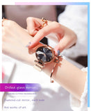 Ladies Magnetic Starry Sky Clock Luxury Women Watches Fashion Diamond Female Quartz Wristwatches Relogio Feminino Zegarek Damski - Virtual Blue Store