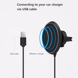 Qi Magnetic Car Wireless Charger For iPhone 8plus/Xr/XsMax Air Vent Wireless Car Charger Samsung S10/S9/Note 8 For Huawei XiaoMi - Virtual Blue Store