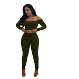 Women Knitted Lounge Wear Sets 2pcs Crop Top  Suit Ladies  Tracksuit Set Autumn Casual Streetwear Clubwear - Virtual Blue Store