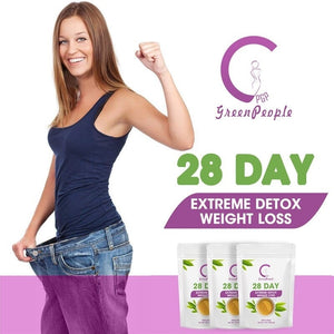 Fat Burn 28 Day Detox Tea Detox  Reduce Bloating And Constipation Weight Loss Body Cleanse For Women And Men - Virtual Blue Store