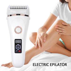 Electric Razor Painless Lady Shaver For Women Bikini Trimmer Whole Body Waterproof USB Charging Electric Shaver Women - Virtual Blue Store