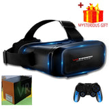 3D VR Headset Virtual Reality Smart Glasses Helmet for Smartphones Mobile Cell Phone with Controllers Lenses Goggles Binoculars