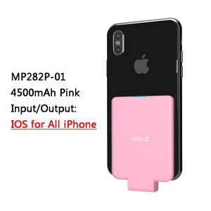 OISLE mini Power Bank Ultra-thin Portable External Backup For iPhone 11 12 X Samsung S8 Xiaomi 8 Huawei P20 Battery Charger Case - Virtual Blue Store