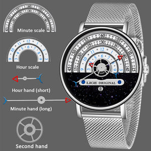 2020 LIGE Fashion Watch Men Watches Creative Men's Watches Male Wristwatch Luxury Mens Clock Relogio Masculino reloj mujer+Box - Virtual Blue Store