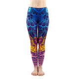 Women Fashion Legging Aztec Round Ombre Printing leggins Slim High Waist Leggings Woman Pants /40 - Virtual Blue Store