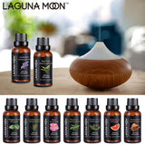Lagunamoon 30ML Essential Oils 1OZ Rose Tea Tree Massage Humidifier Peppermint Frankincense Lavender Jasmine Oil Essential - Virtual Blue Store