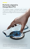 Baseus Qi Magnetic Wireless Charger For iPhone 12 Pro Max PD 15W Fast Charging For iPhone 12 mini 11 XS XR Magnetic Safe Charger - Virtual Blue Store