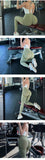 Women Seamless Yoga Set Fitness Sports Suits Gym Clothing Long Sleeve Crop Top Shirts High Waist Running Leggings Workout Pants - Virtual Blue Store