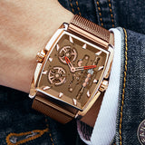 Brand Watches Mens steel Big Face skeleton Sports Army Designer Wrist Watches Montres de Marque de Luxe  wach men whatch