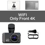VVCAR D530 Car DVR Camera 4K&1080P Video Recorder WIFI Speed N GPS Dashcam Dash Cam Car registrar Spuer Night Vision - Virtual Blue Store