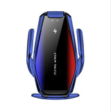 Automatic Clamping 15W Fast Car Wireless Charger for Samsung S20 S10 iPhone 12 11 Pro XS XR 8 Infrared Sensor Phone Holder Mount - Virtual Blue Store