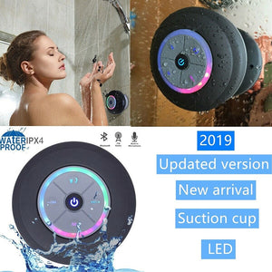 Cool Shower Speaker Wireless Portable Bluetooth Speaker Waterproof Bluetooth Shower Speaker Hands-Free Car Portable Speaker - Virtual Blue Store