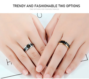 2020 New Temperature Ring Fashion Smart Stainless Steel  Classic Wedding Couple Modern For Women Men Waterproof Rings Jewelry - Virtual Blue Store