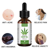 30ML 100% Premium Prue Hemp essential Oil 5000mg effective bio drop for Skin care and Relief Pain anti-anxiety and sleep better - Virtual Blue Store