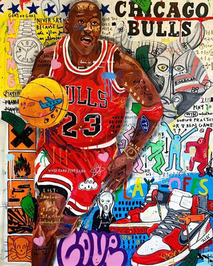 Graffiti Wall Art Famous Basketball Player Canvas Paintings on The Wall Art Street Posters and Prints for Home Cuadros Decor - Virtual Blue Store
