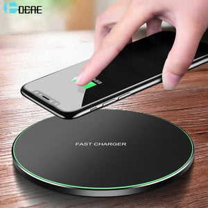 DCAE Quick Qi Wireless Charger For iPhone 12 11 Pro 8 X XR XS Max 30W Fast Charging for Samsung S20 S10 S9 Type C USB Charge Pad - Virtual Blue Store