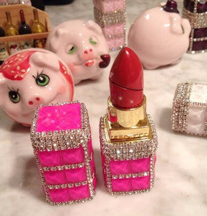 Novelty Lipstick Gas Cigarette Lighter Women Sexy Lighter,Funny Creative Rotation Ignition - Virtual Blue Store