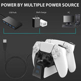 PS5 Dual Usb Handle Fast 5V 720Mah Charging Dock Station Stand Charger For Play Station 5 PS5 Game Controller Joypad Joystick
