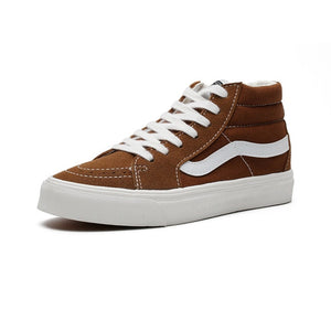 Mid High Black Shoes Men and Women Unisex High Top Grey Classic Sneakers Skateboarding Shoes - Virtual Blue Store