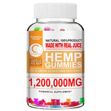 GreenPeople Hemp Gummies Apple Flavor Premium 1,200,000Mg Antidepressant Decompression Helps Sleep Rich In Vitamins&Omega 3-6-9 - Virtual Blue Store