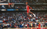 Michael Jordan Portrait Canvas Painting Basketball Star Classic Dunk Scene Art Poster Home Decor Bedroom Sports Print Picture - Virtual Blue Store