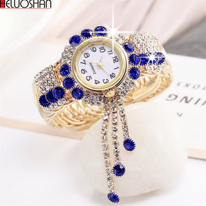 2021 Top Brand Luxury Rhinestone Bracelet Watch Women Watches Ladies Wristwatch Relogio Feminino Reloj Mujer Montre Femme Clock - Virtual Blue Store
