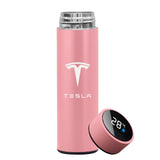500ML Intelligent Thermos Temperature Display Customize Logo Stainless Steel Vacuum Water Cup For Tesla Model 3 2017 2018 2019 - Virtual Blue Store