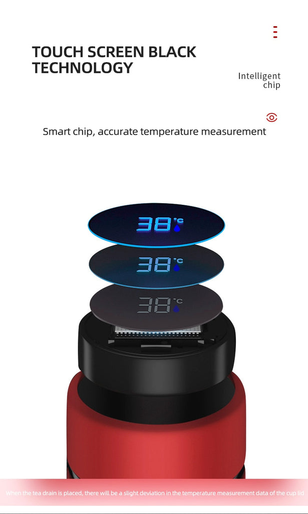500ML Intelligent Thermos Temperature Display Customi