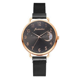 Luxury Watch For Women Rose Gold Mesh Strap Women's Fashion Watches Simple Numbers Dial Luxury Quartz Clock Wristwatches reloj - Virtual Blue Store