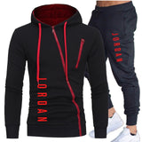 New Men Hoodies Suit Jordan 23 Tracksuit Sweatshirt Suit Fleece Hoodie+Sweat pants Jogging Homme Pullover 3XL Sporting Suit Male - Virtual Blue Store