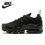 Nike- Air VaporMax Plus TN Women Men's Running Shoes Triple Black New Arrival Authentic Breathable Outdoor Sneakers 36-45