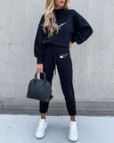 Fashion 2 piece set autumn winter pullover hoodie long pants sports suit female sweatshirt suit for woman new hot - Virtual Blue Store