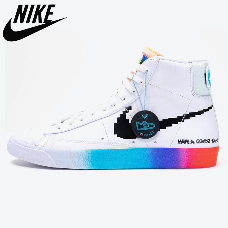 Nike-Blazer Mid 77 Vintage Have A Good Day Red mid-top casual sports skateboard shoes for men Unisex women Sneaker - Virtual Blue Store