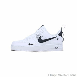 Nike-Air Force 1 Leather Men's Skateboarding Shoes Comfortable Outdoor Sports Sneakers 15482 - Virtual Blue Store