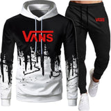 Autumn Winter Hot Brand Two Pieces Sets Thick Hoodies Tracksuit Men/Women Sportswear Gyms Fitness Training Hoodies Sweatshirts - Virtual Blue Store