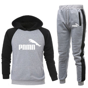 New Brand PNMN Men Clothing Sets Tracksuit 2 Piece Sets Hoodies+Pants Men's Sweater Set Sports Suit Streetswear Jackets - Virtual Blue Store