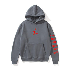 Winter Warm Fleece Hoodie JORDAN 23 Men's Sportswear Printed Men's Hoodie Pullover Hip Hop Sportswear Sweatshirt Clothing - Virtual Blue Store